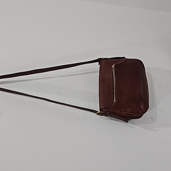 Fossil Women's Gabriella Brown Leather Flap Crossbody NWOT. - Picture 5 of 13
